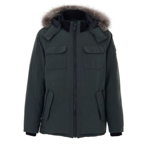 Moose Knuckles Green Nylon Men's Parka